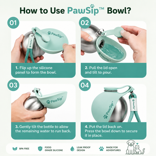 PawSip™ Portable Dog Water Bottle